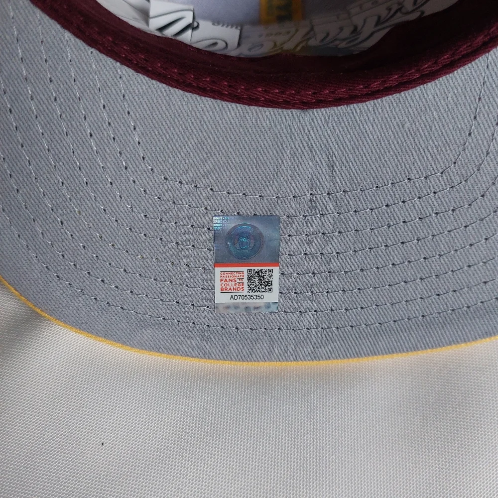 Zephyr Youth Maroon‎ and Yellow Kids Cap